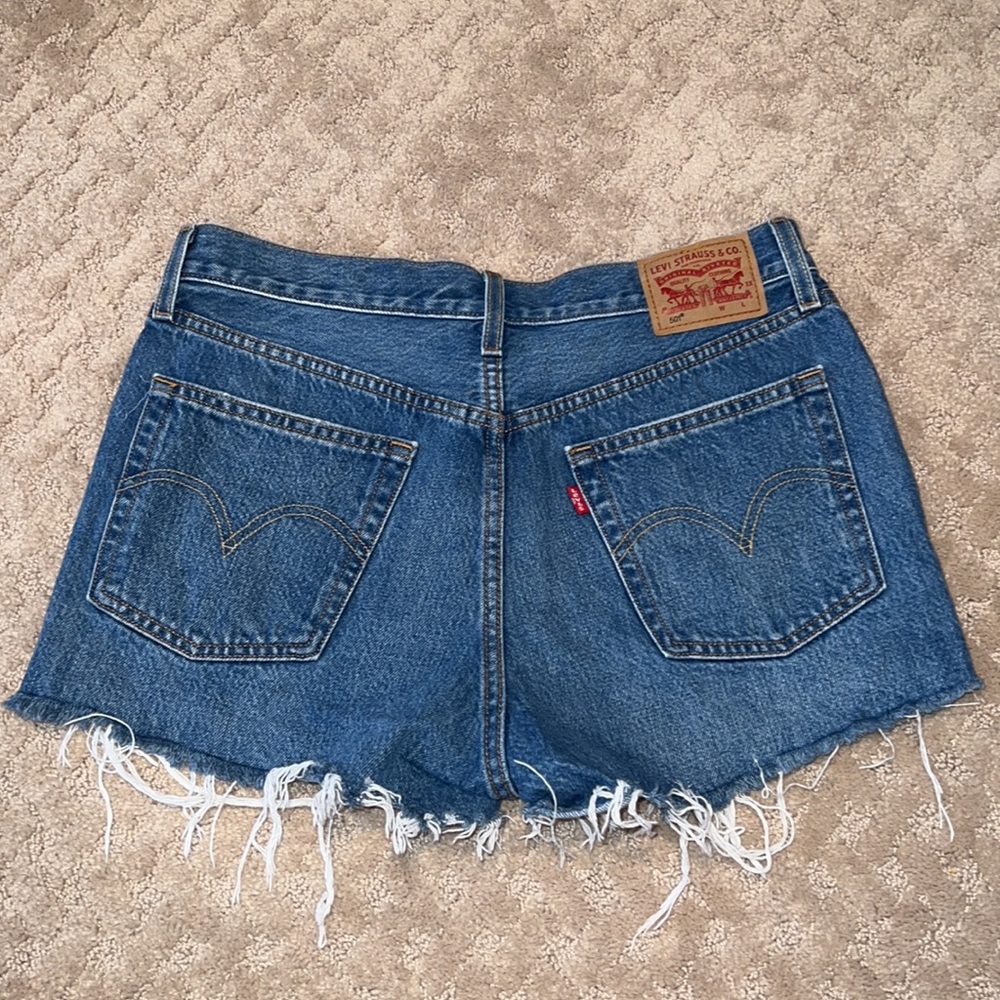 501 LEVI’S HIGH RISE SHORTS - Picture 4 of 7